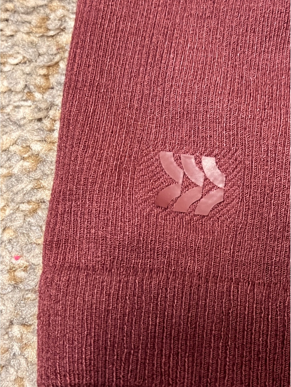 All in Motion Seamless Racerback Tank Top Burgundy XS - Picture 2 of 4